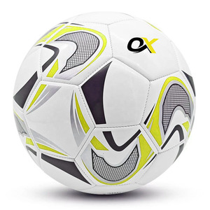Ballon de football personnalisé Oxva Industries avec chambre à air en butyl, léger, écologique, haute rétention d'air - Vente en gros directe usine - Product Image 6
