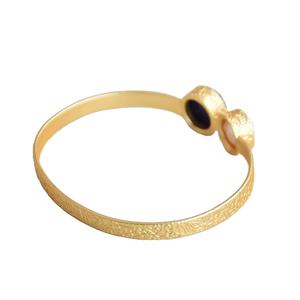 Brazaletes Ajustables de Latón Chapados en Oro de 18K, Diseño Clásico y Moderno con Alas de Perlas de Agua Dulce, Joyería de Moda Unisex, Proveedor Mayorista - Product Image 3