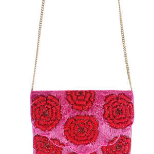 Bolsos de Mano Artesanales de Lujo de la India, Forma de Baguette, Hechos a Mano, con Cuentas de Vidrio Multicolores, Bolsos de Mano Casuales y Duraderos, Bolsos Promocionales - Product Image 1