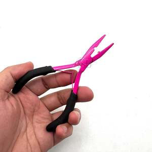 Chain Nose Hair <b>Extension</b> Pliers Custom Logo Black Pink Stainless Steel Micro-<b>beads</b> Pressing Professional Hair <b>Extension</b> Tools - Product Image 2