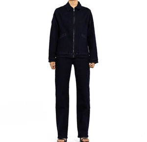 Traje de Mezclilla de 2 Piezas para Mujer, Diseño Moderno, Primavera/Verano, Sin Mangas, Elástico, 100% Algodón, Transpirable, de Secado Rápido, Informal - Product Image 1