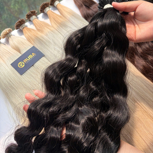 Extensiones de Cabello Humano Vietnamita con Punta de Queratina, Ondulado Natural, Súper Doble Trama, Color Piano, Mini Puntas Planas - Product Image 4