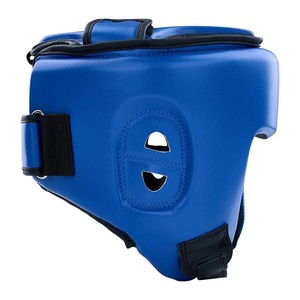 Open Face Boxing Headgear Custom Logo Lightweight MMA Sparring Helmet Synthetic Leather <b>Training</b> <b>Head</b> Martial Arts Equipment - Product Image 4