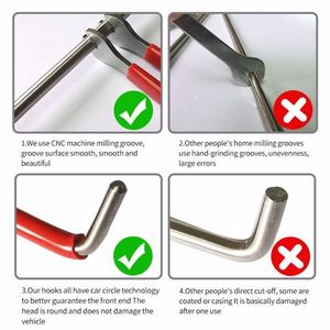 Kit di attrezzi di emergenza per auto da 18 pezzi: 4 pinze lunghe, 2 pompe ad aria, 4 strumenti per la rimozione di rivestimenti, 4 dadi di fissaggio, 2 chiavi, senza rischi di infortuni - Product Image 3