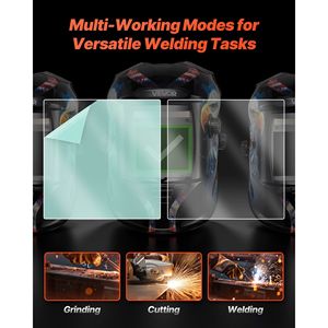 20 Pezzi Coprilente Protettivo Trasparente di Ricambio 12x12 cm per Caschi da Saldatura Compatibile con Modello C - Product Image 6