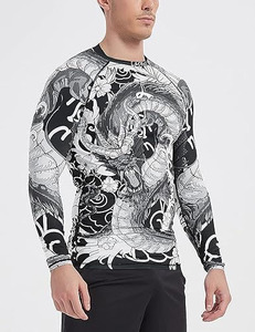 Camiseta de Compresión Unisex de Manga Larga con Estampado Digital, Ecológica, de Spandex/Poliéster 220g, Ajuste de Alto Rendimiento, Sin Costuras - Product Image 3