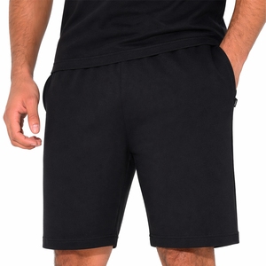 Ensemble t-shirt et short noirs pour homme, tenue décontractée en deux pièces pour l'été, vêtements de sport confortables, tissu léger et confortable - Product Image 5