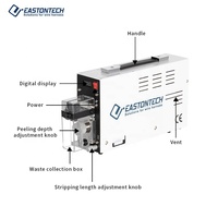 Machine à dénuder les fils électrique semi-automatique portable EW-1090, prix usine, pour câbles de 0,03 à 4,0 mm², équipement de fabrication de câbles