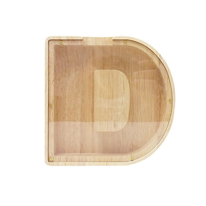 Hucha con Forma de Letra al por Mayor, Caja de Madera para Monedas con Ventana Acrílica Transparente, Regalo Creativo de Cumpleaños para Niños de Fábrica Vietnamita - Product Image 5