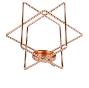 Geometric Brass <b>Tea</b> Light Holder Heat Resistant Home Decoration - Product Image 2
