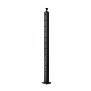 Palo per Ringhiera Esterna in Acciaio Inox 42x2x2 Pollici con Fori Angolati a 30 Gradi Pre-Forati 2x2 Pollici - Product Image 5
