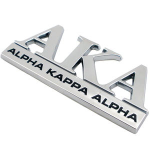 AKA Car Emblem Chrome Badge Auto Decal Stylish Vehicle Logo Premium Metal Car <b>Accessory</b> Exterior Decoration - Product Image 1