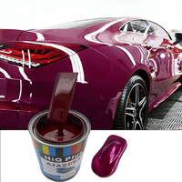 Peinture automobile polyuréthane 2K rouge violet, résistante aux rayures, en spray pour atelier de réparation de carrosserie, revêtement à haute adhérence