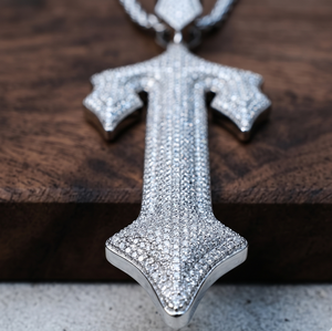 Flooded Ice <b>Out</b> Custom Hip Hop Pendant Jewelry Sterling Silver Moissanite <b>Iced</b> <b>Out</b> Pendant and <b>Chain</b> - Product Image 4