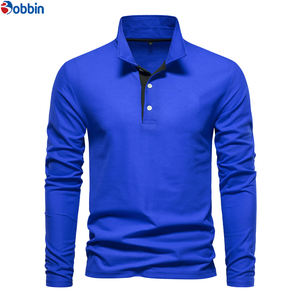 Camisa de Hombre Moderna y Casual, Unisex, Transpirable, de Punto, Poliéster/Algodón, Bordada, Manga Larga, Color Sólido, Cuello Camisero - Product Image 4