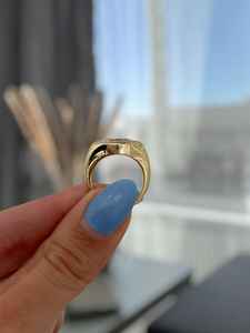 Bague en or massif 14 carats avec diamant de laboratoire taille marquise, style East West, pour femme, fine et étincelante, idéale pour une demande en mariage ou comme cadeau. - Product Image 2