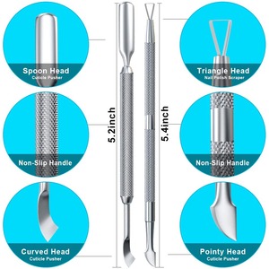 Pousse-cuticules en acier inoxydable de haute qualité du Pakistan pour usage professionnel des ongles et des pieds – Nouveau prix bas - Product Image 2