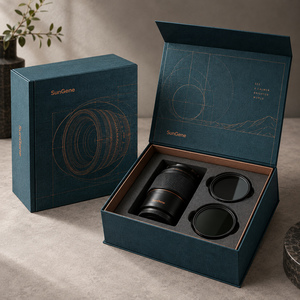 Caja magnética personalizada SunGene Optical Archive para lentes de cámara y kit de lanzamiento de filtros - Product Image 1