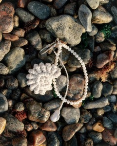 Coastal Theme Style White Macrame <b>Key</b> Chain with Wooden Beads Handmade Decorative Object For <b>Bag</b> Purse Car Hanging Beach Decor - Product Image 6