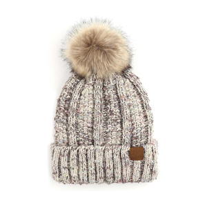Winter Ready Bobble <b>Hat</b> Featuring Stretchable Knit Texture for Travel <b>Hiking</b> Camping and Comfortable Casual Outfits - Product Image 5