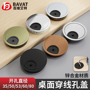 Boîte de gestion des câbles pour bureau d'ordinateur, anneau décoratif de couverture avec trou de fixation pour accessoires de câblage de bureau - Product Image 4
