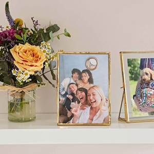 Home Decor Glass & Metal Hanging Picture <b>Frame</b> for <b>Wall</b> Decoration, with 2 Sides Glass Customised Decorative Picture <b>Frames</b> - Product Image 3