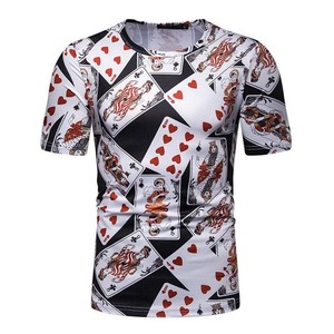 Camisetas Casuales de Cuello Redondo para Hombre ELIXE SPORTS, al por Mayor, con Logotipo Personalizado Impreso Digitalmente en la Parte Delantera, Corte Regular, Tejido de Poliéster/Algodón - Product Image 2