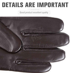 Guantes de cuero de alta calidad, ajuste cómodo, acabado suave, material duradero para clima frío - Product Image 5