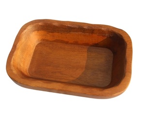 Decorative Wooden <b>Candle</b> Bowl Handmade Rustic <b>Candle</b> Holder Bowl - Product Image 4