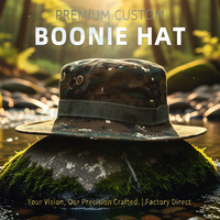 Topi Boonie Taktis Grosir, Topi Bucket Lebar Taktis, Topi Boonie Camo untuk Pria, Topi Matahari Hutan untuk Memancing, Berburu, Safari