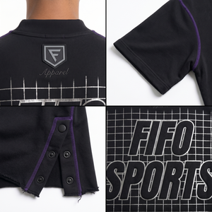 เสื้อยืดคอกลมไซเบอร์พังก์ลายกราฟิกแบบโอเวอร์ไซส์สำหรับผู้ชาย ผ้าเฟรนช์เทอร์รี่ 460GSM ไซส์ XS และ 2XL - Product Image 4