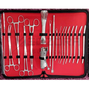 ชุดเครื่องมือตรวจภายในสูตินรีเวช ประกอบด้วยเครื่องขยายช่องคลอด คีม คีมขยายปากช่องคลอด ไม้ตรวจภายใน และเครื่องมืออื่นๆ จำนวน 18 ชิ้น - Product Image 3