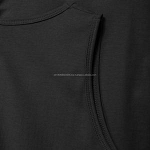 เสื้อกล้ามออกกำลังกายผ้าฝ้าย 100% น้ำหนัก 220gsm ราคาโรงงาน รับสกรีนโลโก้ เสื้อยืดเปล่าไม่มีลาย แห้งเร็ว ระบายอากาศได้ดี ผ้าถัก - Product Image 6