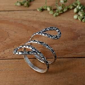 925 Sterling Silver Triple Loop Arthritis Splint Ring - Adjustable Multi-Joint Finger Support - Product Image 1