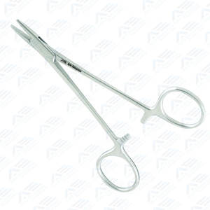 Fórceps de sujeción de aguja de sutura de ortodoncia médica, soporte de aguja Halsey de 133 Mm, mordazas lisas de 5,25 pulgadas, cirugía Dental - Product Image 5