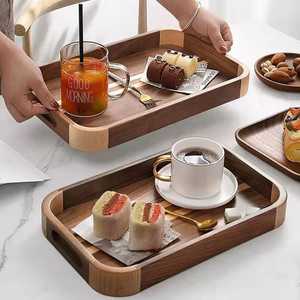 Plateau rond en bois d'acacia fait main, idéal pour servir fromages et fruits secs – Nouveauté très prisée - Product Image 2