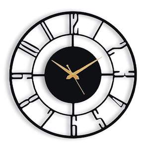 Horloge murale en métal élégante et de qualité supérieure, horloge murale décorative de luxe pour l'intérieur moderne de la maison, salon, chambre à coucher, au meilleur prix - Product Image 2