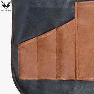 Professional Two-Tone <b>Leather</b> <b>Apron</b> Multi-Pocket Clubwear Uniform Party Wear Bib <b>Apron</b> Durable Faux <b>Leather</b> Costumes - Product Image 5