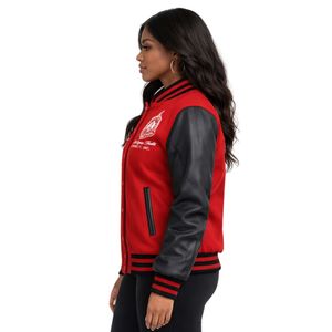 Giacca in Lana Delta Sigma Theta per Donne, Vestibilità Comoda, Tessuto Premium, Abbigliamento Casual per Confraternite Greche - Product Image 3