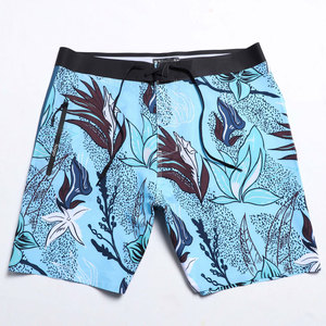 Men's Floral Print Board Shorts Quick Dry Drawstring Waist Casual Swim Trunks Spandex Nylon Knitted Fabric - Product Image 1