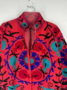 Chaqueta de algodón bordada a mano estilo Suzani |   Kimono Boho - Product Image 2