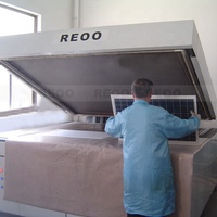 Machine de lamination sous vide semi-automatique pour panneaux solaires 2000 x 2000 mm avec contrôle de température PID et plaque chauffante à huile