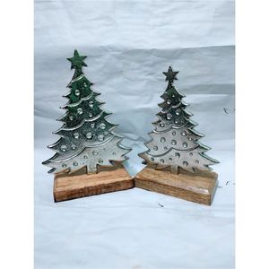 Escultura Moderna de Metal Plateado Grabado con Forma de Lezna y Base de Madera Natural, Figura de Animal Adorable, Adorno Decorativo para Interiores, Artesanía, Venta al por Mayor - Product Image 6