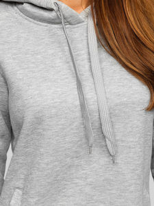 <b>Women's</b> Custom 100% Cotton <b>Fleece</b> Breathable Oversized <b>Longline</b> Hoodie Sweatshirt Dress Solid Color Casual Regular Sleeve Winter - Product Image 6