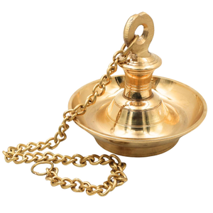 Portavelas de Metal con Acabado Dorado, Lámpara de Aceite Colgante con Cadena para Decoración del Hogar, Bodas y Diwali - Product Image 5