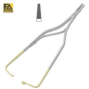 Porte-aiguille chirurgical avec manche doré, certifié CE, instrument manuel pour opération chirurgicale, classe I - Product Image 1