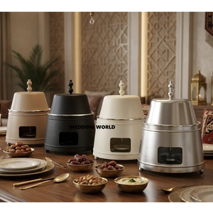 Wedding And Event <b>Table</b> Decorative Metal Hotpot Customized Finished Latest New Trending Collection Metal Food Warmer - Product Image 1