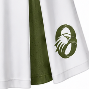 Olive <b>Green</b> Panel Cheerleading <b>Skirt</b> <b>Pleated</b> Athletic Team Uniform Bottom Performance Sportswear Training Competition Apparel - Product Image 5