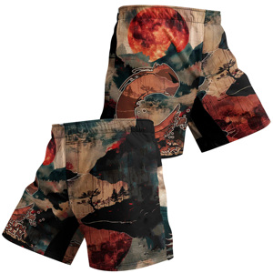 Shorts MMA pour hommes, imprimés, taille élastique, entraînement en salle de sport, kickboxing, légers, séchage rapide, colorés, haut de gamme pour hommes, arts martiaux - Product Image 1