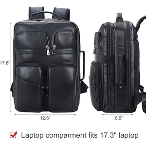 New Classic Design Wholesale Price Low MOQ Customized Leather Made <b>Backpacks</b> for Sale in Low price - Product Image 3